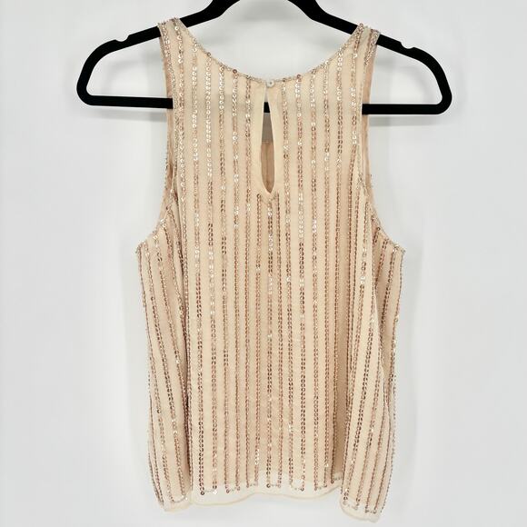 Francesca's Gold Sequin Tank Size S - Picture 4 of 7
